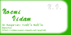 noemi vidam business card